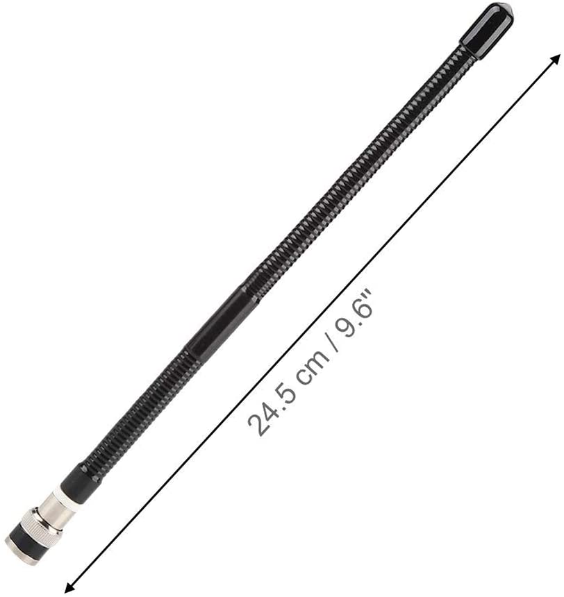 Antena Centroniks V8-27MHz para Radios de Comunicación | 27 MHz / Banda Ciudadana / CB / 11 Metros | 24.5cm | BNC Macho | CRC-AN-13