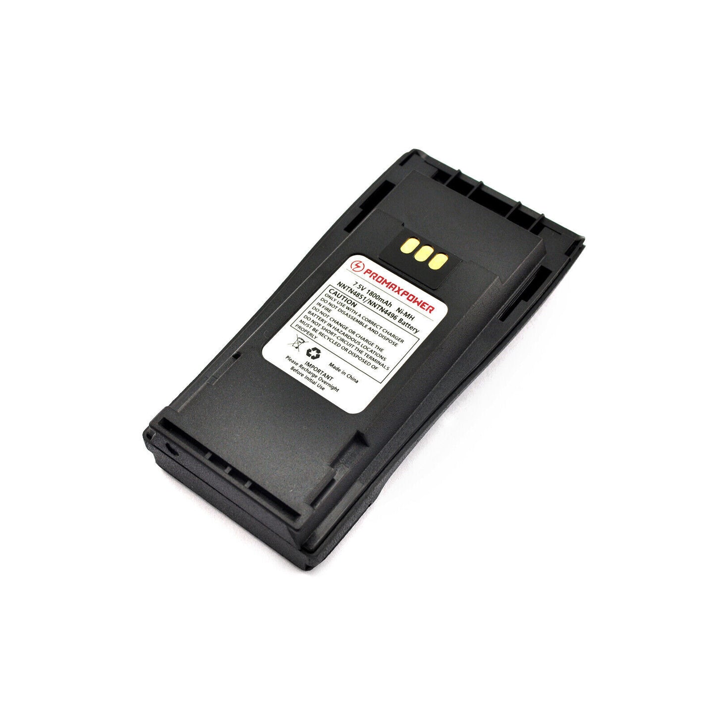 Batería NNTN4496(R*) + Prensa para Radios de Comunicación Motorola | EP450 / DEP450 | 7.2V / 1600mAh | CRC-BA-06