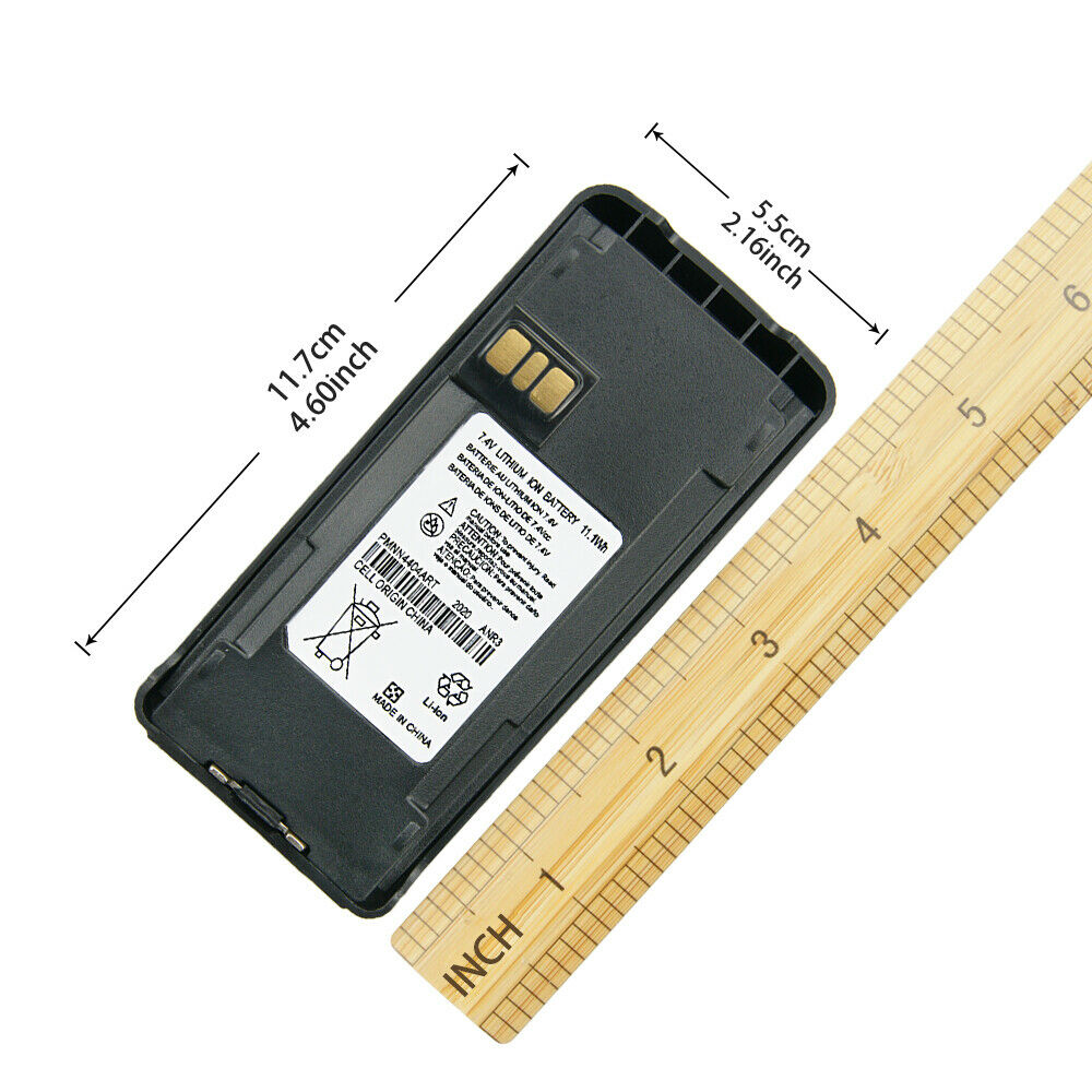 Batería PMNN4404(R*) + Prensa para Radios de Comunicación Motorola | EP350 | 7.4V / 1800mAh | CRC-BA-20