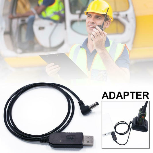Cable USB para Cargadores Baofeng | Negro | CRC-CAB-01