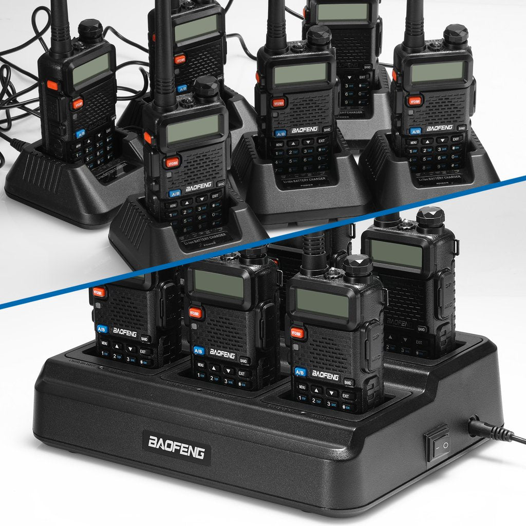 Multicargador para Radios de Comunicación Baofeng / Retevis | UV-5R / RT-5R | CRC-CA-10