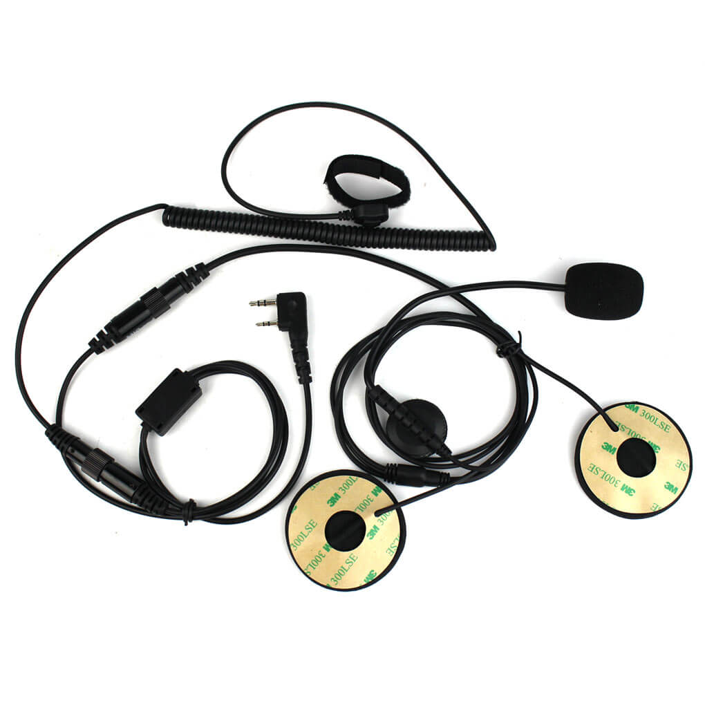 Manos Libres para Radios de Comunicación Baofeng / Kenwood / TYT / Retevis | Uso en Motocicleta / Casco | CRC-ML-11