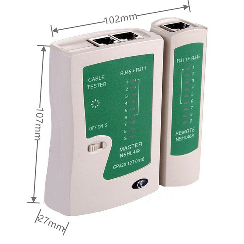 Probador para Cable de Red UTP | 9V | CRE-PRB-02