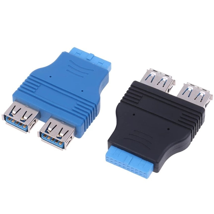 Adaptador / Convertidor 20-Pin -> 2 Puertos USB 3.0 | CTE-ADA-03