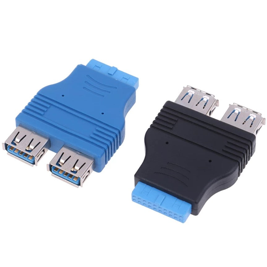 Adaptador / Convertidor 20-Pin -> 2 Puertos USB 3.0 | CTE-ADA-03