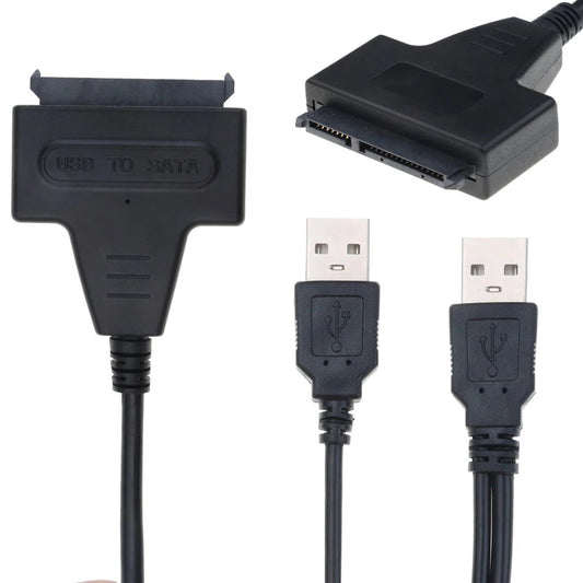 Adaptador USB 2.0 -> Sata 7+15 Pines | Uso en Discos Duros de 2.5" | CTE-ADA-05
