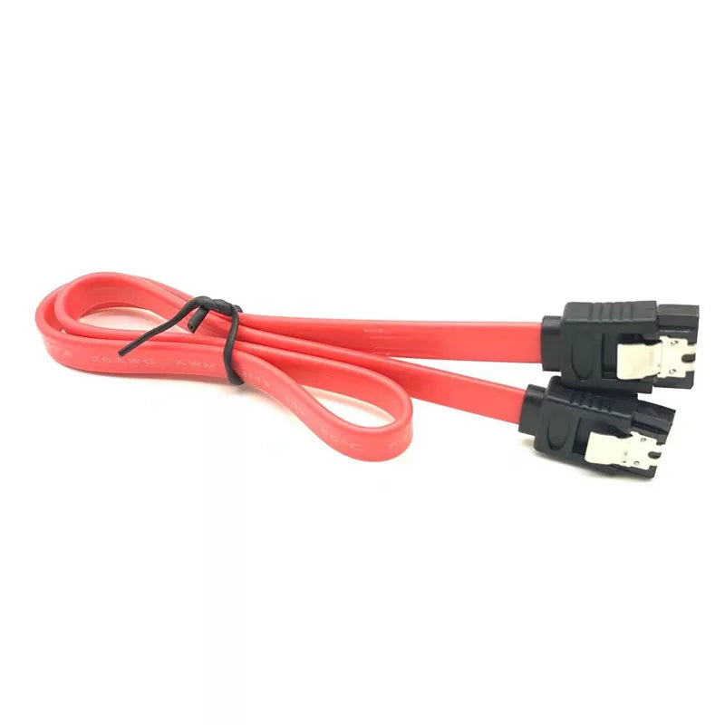 Cable de Datos SATA 3.0 para Discos Duros | 6 Gb/s | 40cm / 50cm | Rojo / Negro / Celeste | CTE-CAB-09