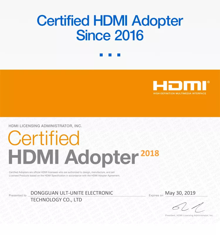 Cable HDMI 2.0 | ULT-unite | 4K / 18Gbps | 3 Metros | Gris | CTE-CAB-10