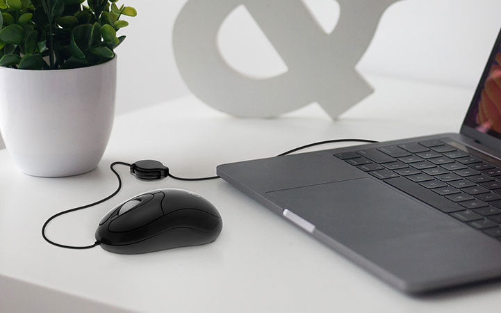 Mouse Alámbrico con Cable Retractil | Xtech XTM-150 | 70cm | 800dpi | CTE-MOU-01