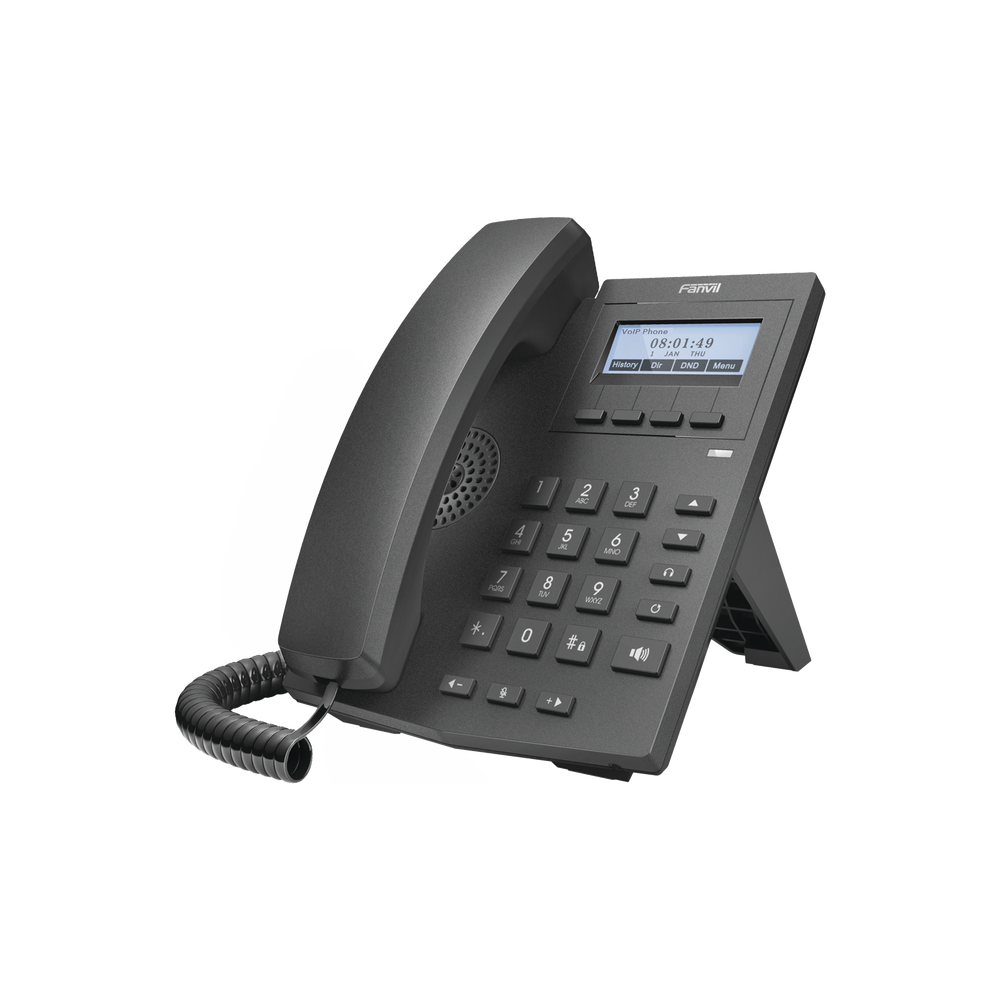 Teléfono IP Empresarial Fanvil X1F | Incluye Fuente de Alimentación | 2 Cuentas SIP | VoIP | CTE-TE-01