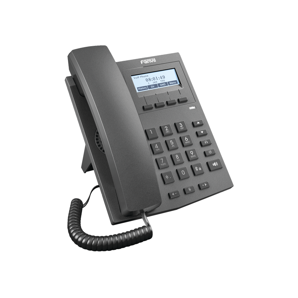 Teléfono IP Empresarial Fanvil X1F | Incluye Fuente de Alimentación | 2 Cuentas SIP | VoIP | CTE-TE-01