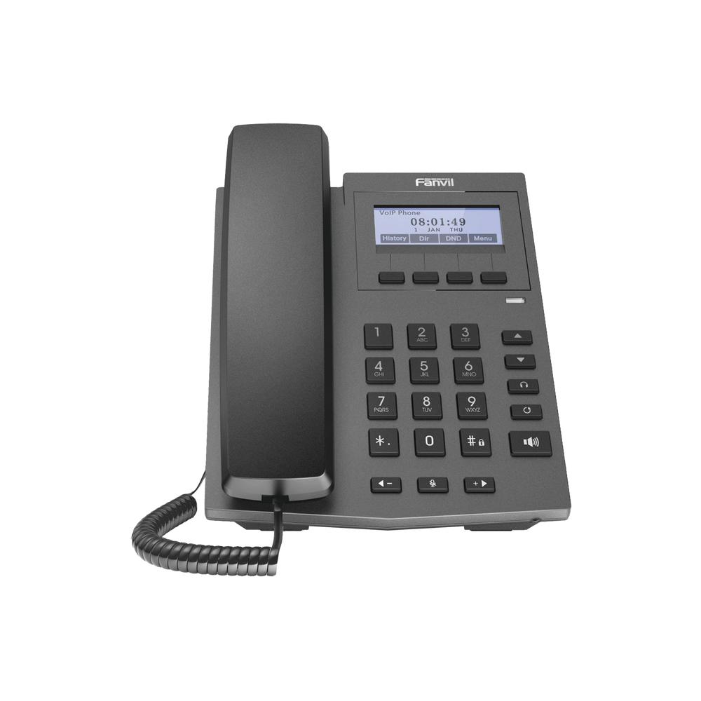 Teléfono IP Empresarial Fanvil X1F | Incluye Fuente de Alimentación | 2 Cuentas SIP | VoIP | CTE-TE-01