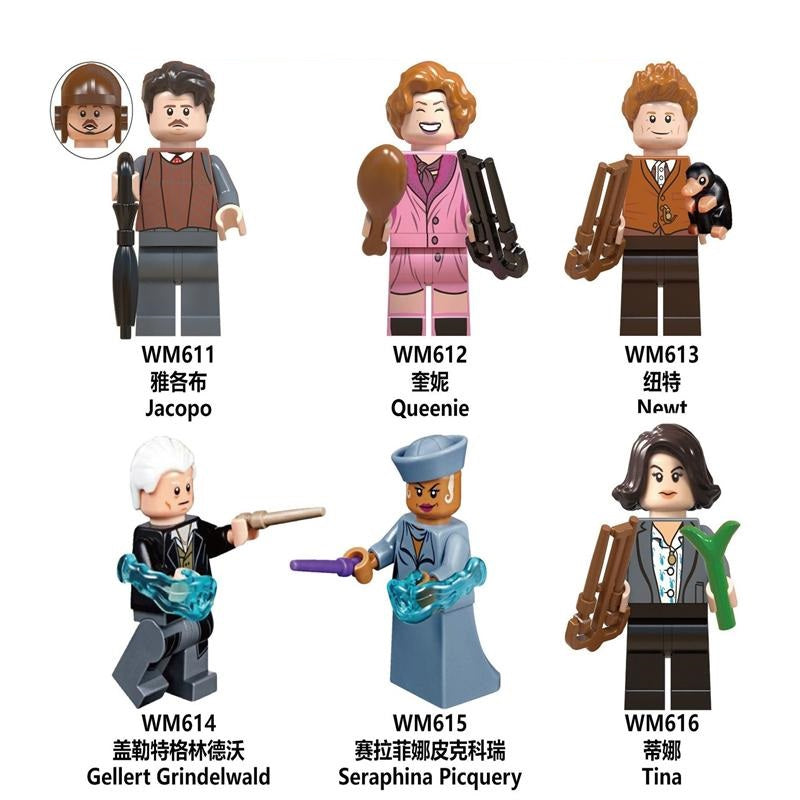Juguete Coleccionable | Armable | Animales Fantásticos | Jacob / Queenie / Newt / Grindelwald / Serafina / Tina | CZG-LE-04