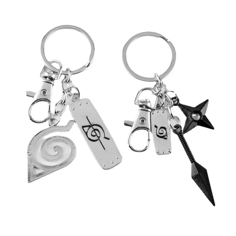 Llavero - Naruto | Aldea de la Hoja / Kunai / Shuriken | 2 Estilos | CZG-LLA-42