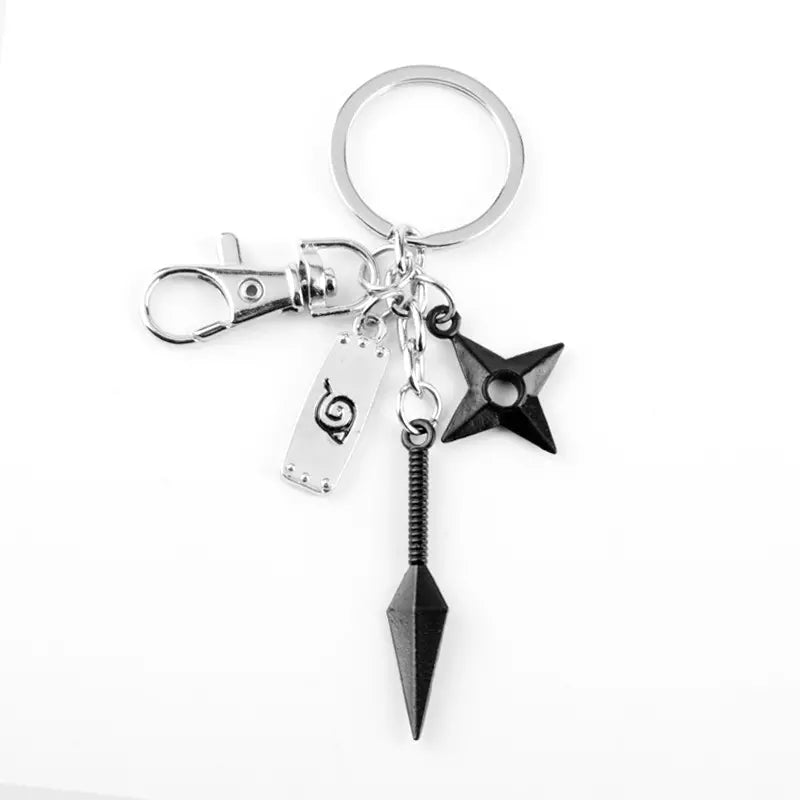 Llavero - Naruto | Aldea de la Hoja / Kunai / Shuriken | 2 Estilos | CZG-LLA-42