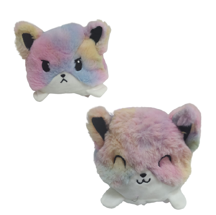 Peluche Gato Reversible 13cm 12cm CZG-PE-21