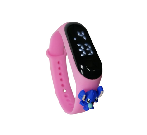 Reloj Para Niño / Niña | Stich / Minnie Mouse / Stitch Rosado | CZG-RE-03