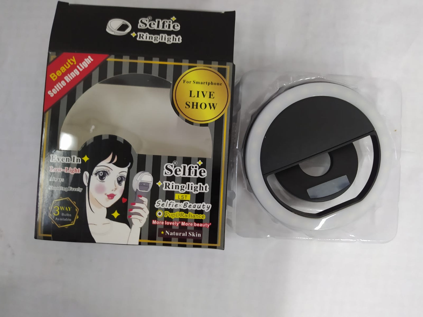 Aro de Luz | Celular | Rosado / Negro / Blanco | CTE-ARO-01