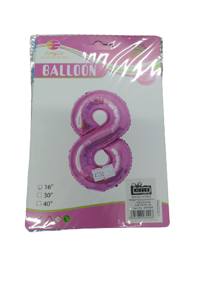 Globos | Números | 16 cm | 10 Estilos | CRE-GLO-01