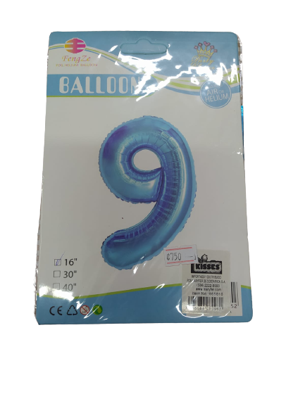 Globos | Números | 16 cm | 10 Estilos | CRE-GLO-01
