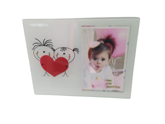 Porta Retrato | Corazón / Vidrio | RE-POR-01