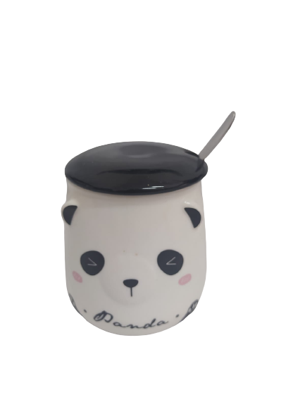 Taza | Panda / Cuchara / Tapa | CZG-TA-16