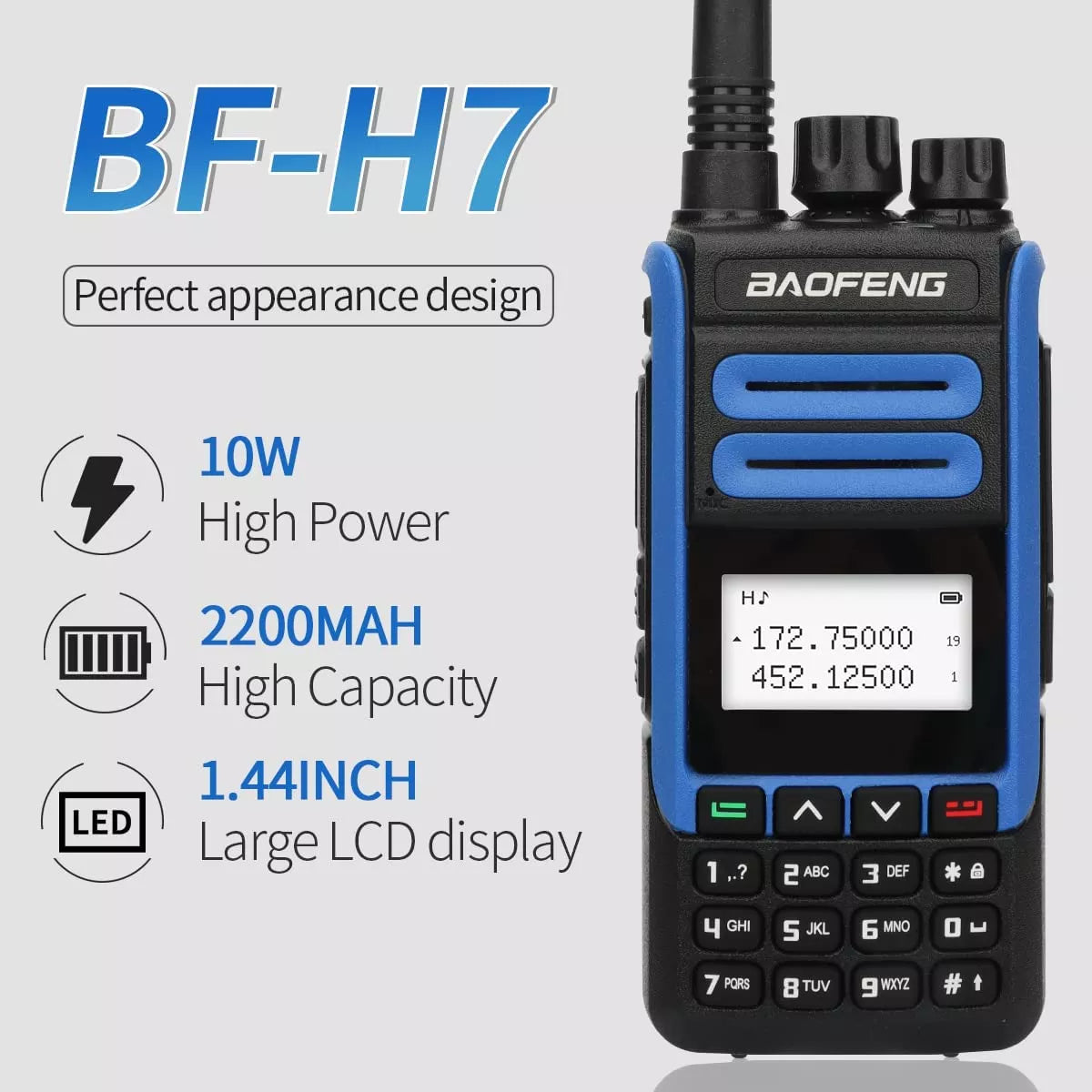 Radio de Comunicación Baofeng BF-H7 | 10W | UHF / VHF