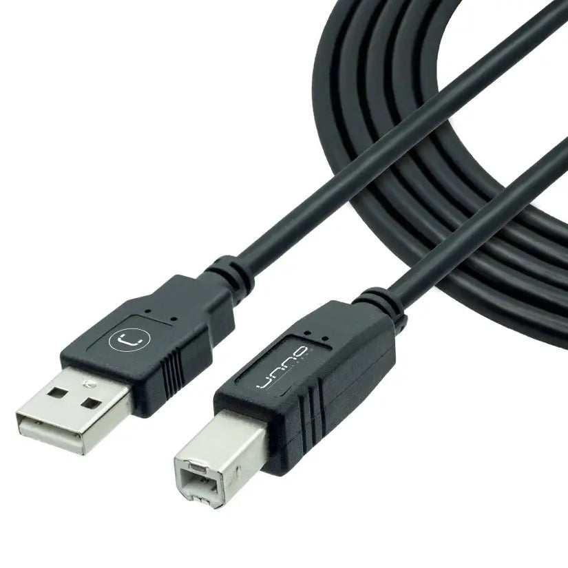 Cable USB para Impresora | Unno CB4006BK | 1.8m | Uso General | CTE-CAB-06