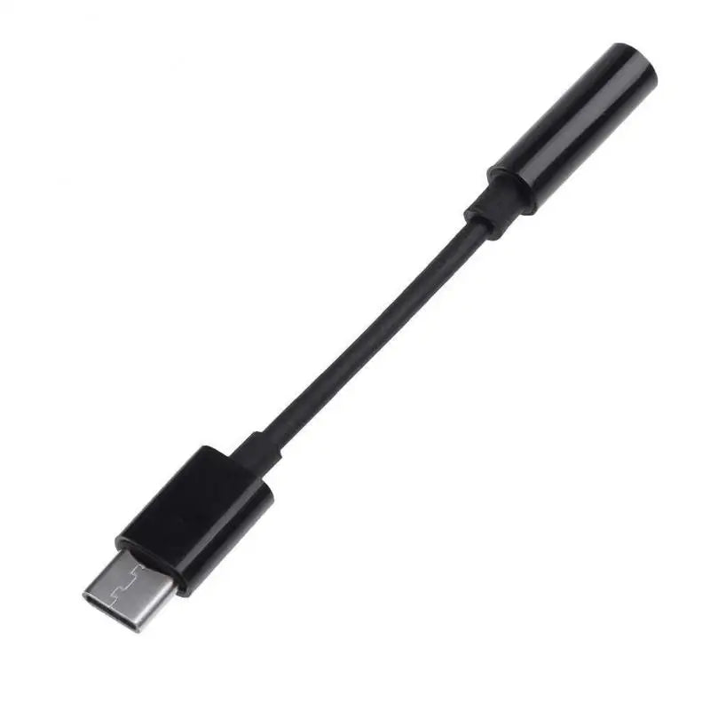 Adaptador USB Tipo C -> 3.5mm Hembra (Conector de Audio) | Negro / Blanco | CCE-ADA-03