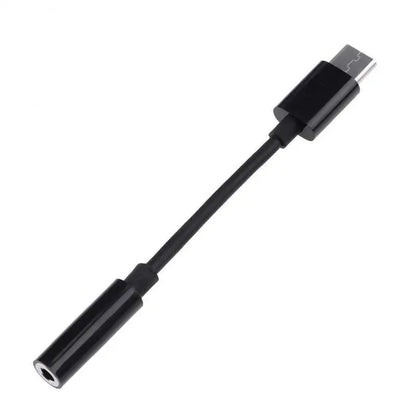 Adaptador USB Tipo C -> 3.5mm Hembra (Conector de Audio) | Negro / Blanco | CCE-ADA-03