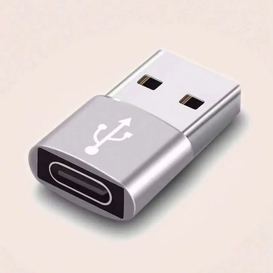 Adaptador USB Tipo A -> USB Tipo C | USB 2.0 | Gris / Rosado | Aluminio | CCE-ADA-04