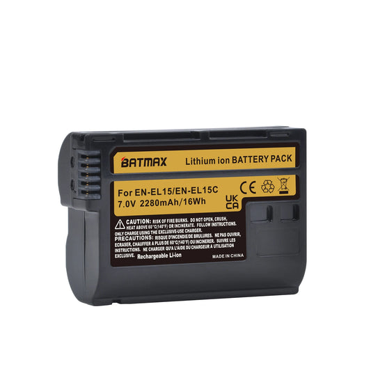 Batería Batmax EN-EL15(*R) para Caramas Nikon | 7V / 2280mAh | CCE-BAT-04