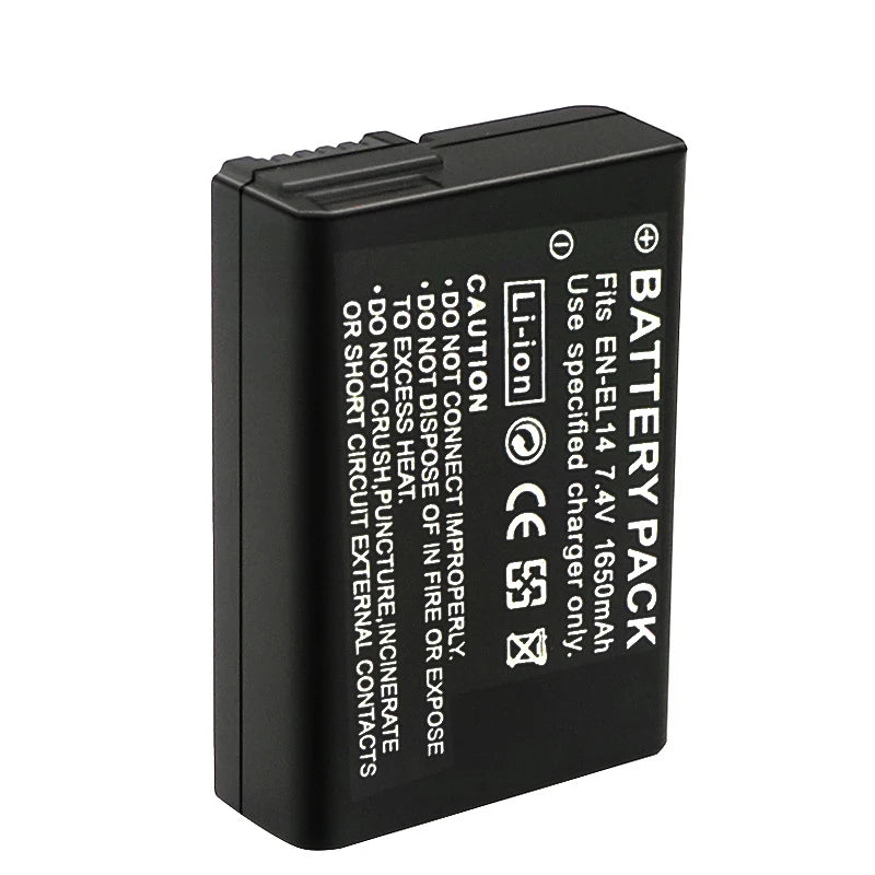 Batería EN-EL14(*R) para Caramas Nikon | 7.4V / 1650mAh | CCE-BAT-05