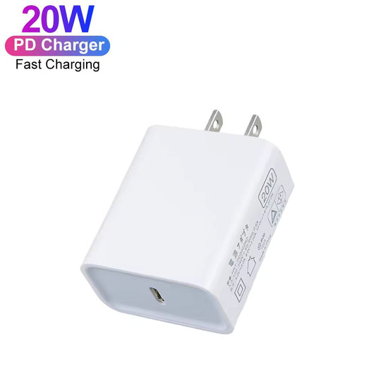 Cargador de Pared MHJA3AM/A(*) para Dispositivos Apple | 20W | Tipo C | Blanco | CCE-CAR-08