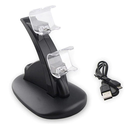 Cargador Doble para Controles de PS4 | Negro | CCE-CAR-11