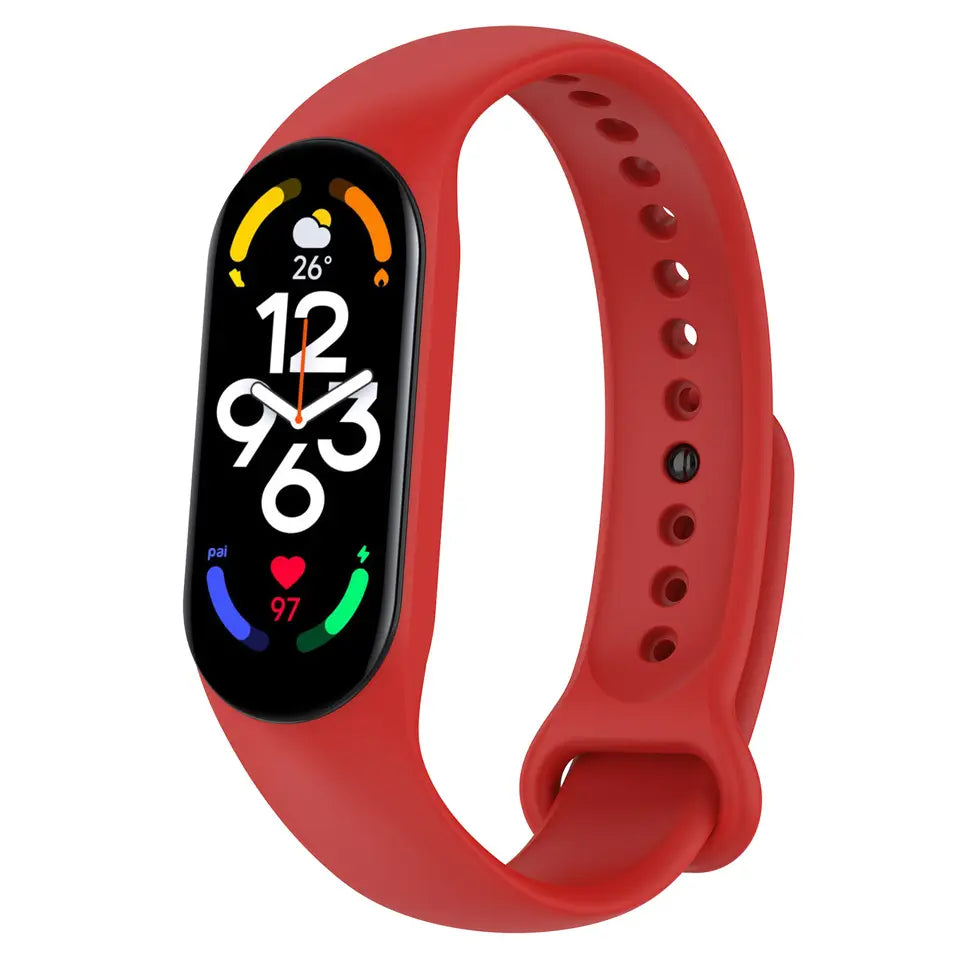 Smartwatch Xiaomi Mi Band 5 más Pulsera Roja De Regalo