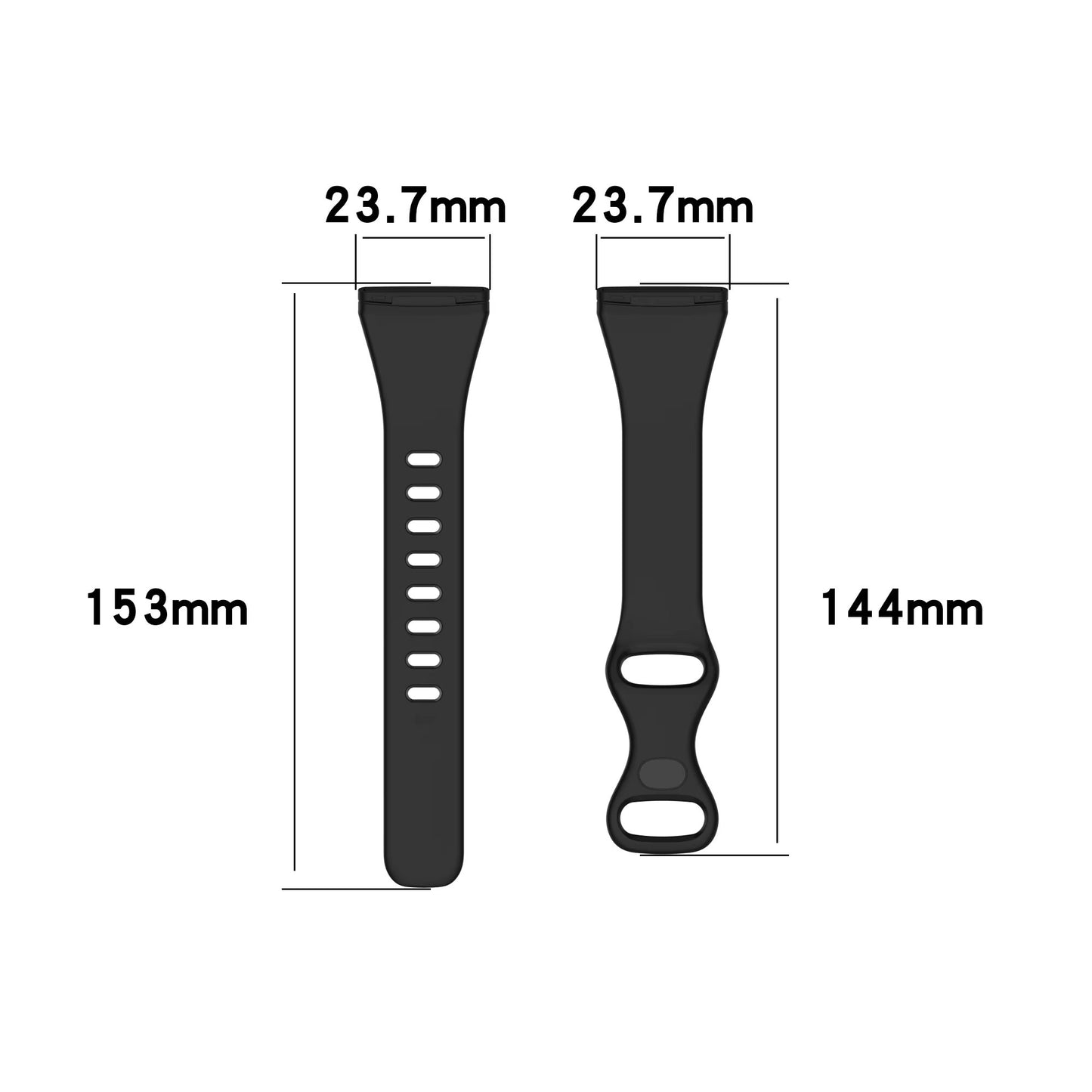 Repuesto de Brazalete para Reloj / Smartwatch Fitbit | Versa 4 / Versa 3 / Sense 2 / Sense | Negro | CCE-COR-34