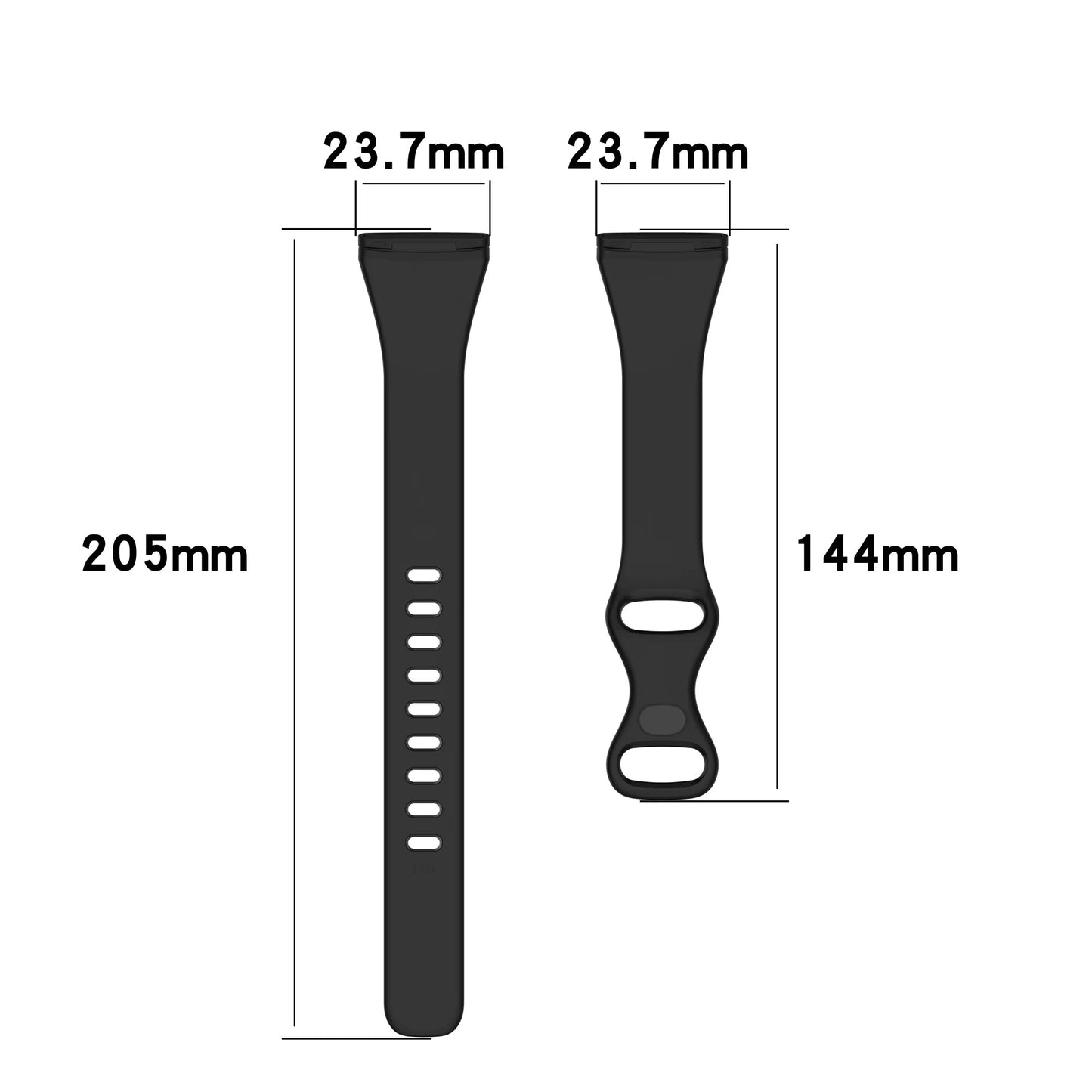 Repuesto de Brazalete para Reloj / Smartwatch Fitbit | Versa 4 / Versa 3 / Sense 2 / Sense | Negro | CCE-COR-34