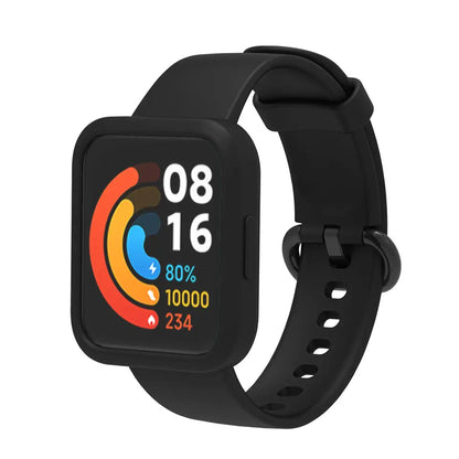 Repuesto de Brazalete para Reloj / Smartwatch Xiaomi Redmi Watch 2 Lite | Incluye Case de Goma | Negro | CCE-COR-47