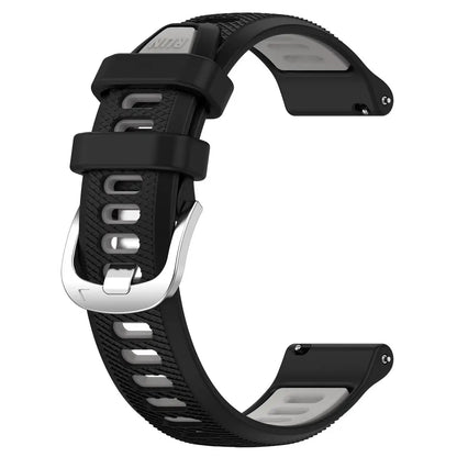Repuesto de Brazalete para Reloj / Smartwatch Garmin Vivoactive / Venu / Forerunner / Vivomove | Negro-Gris | CCE-COR-50