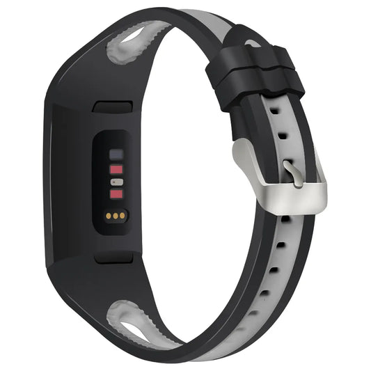 Repuesto de Brazalete para Reloj / Smartwatch Fitbit | Charge 3 / Charge 4 | Negro-Gris | CCE-COR-52