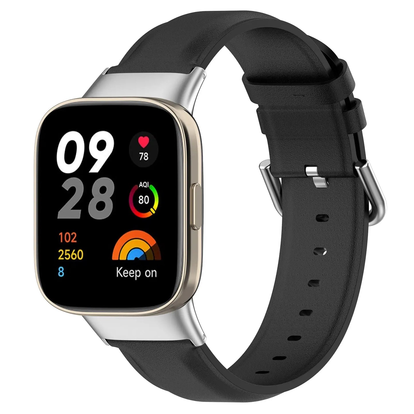 Repuesto de Brazalete para Reloj / Smartwatch Redmi Watch 3 | Cuero | Negro | CCE-COR-80