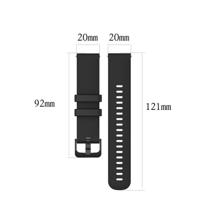 Repuesto de Brazalete de Silicona para Polar Unite, Ignite, Pacer y Pacer Pro, 20mm, Negro - Centroniks