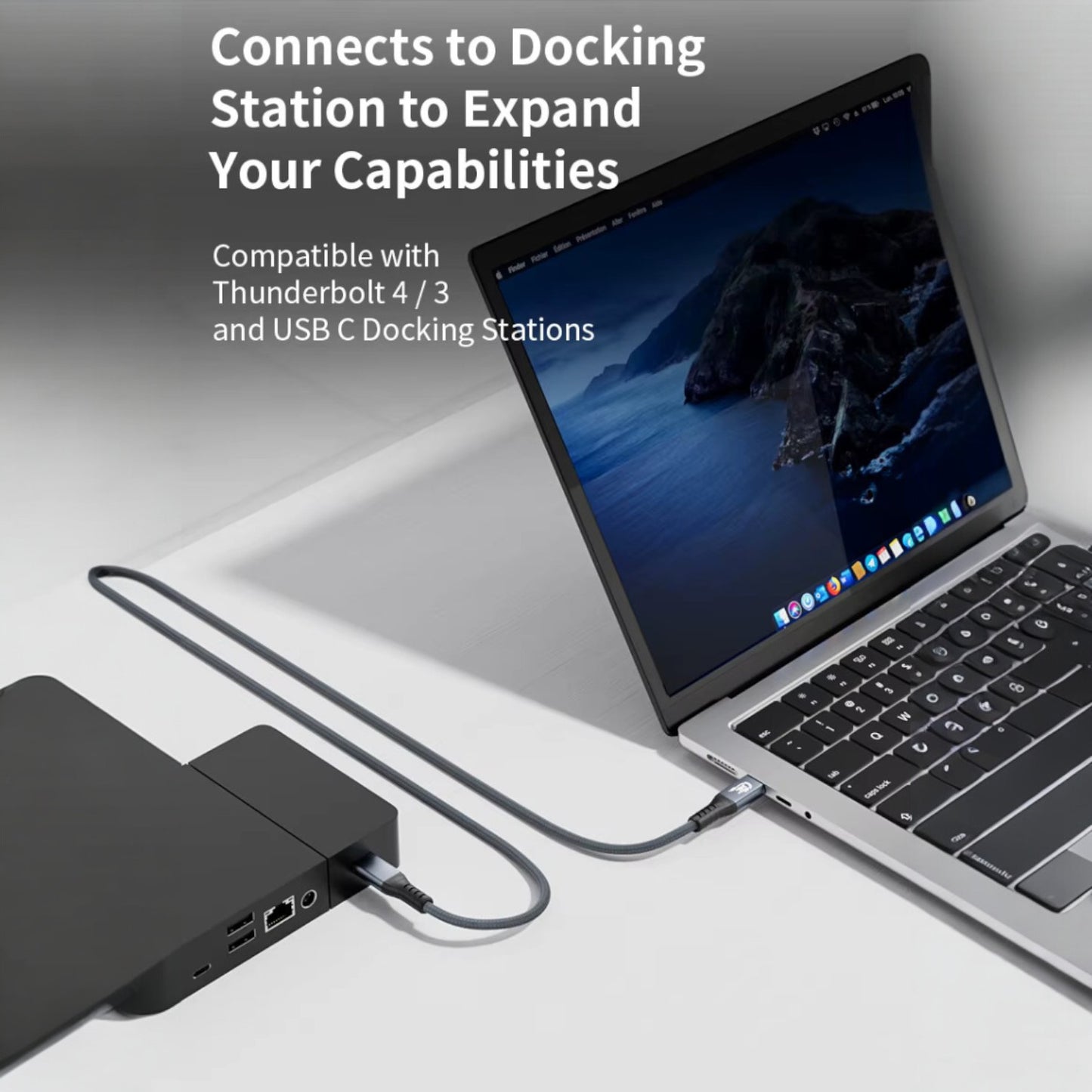 Cable Thunderbolt 4 | ULT-unite | 240W / 40Gbps | 100cm / 200cm | Gris | CCE-CUS-21