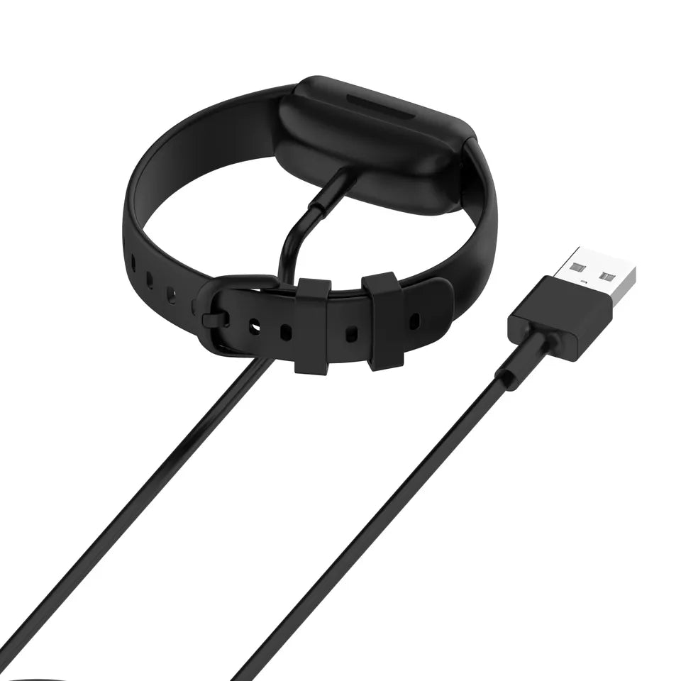 Cable/Clip para Cargar Relojes Fitbit Inspire 3 | 1 Metro | Negro | CCE-CUS-26