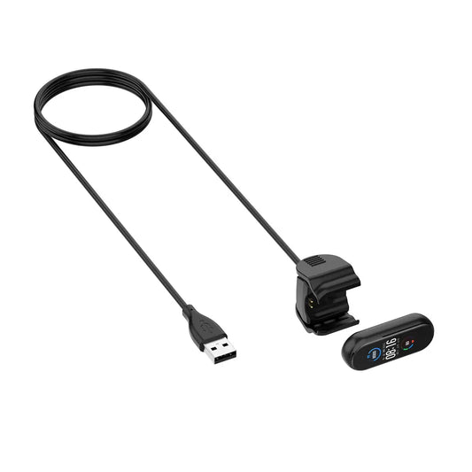 Cable/Clip para Cargar Relojes Xiaomi Mi Band 5 / Band 6 / Band 7 | 30cm / 100cm | Negro | CCE-CUS-29