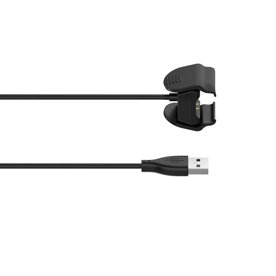 Cable/Clip para Cargar Relojes Xiaomi Mi Band 5 / Band 6 / Band 7 | 30cm / 100cm | Negro | CCE-CUS-29