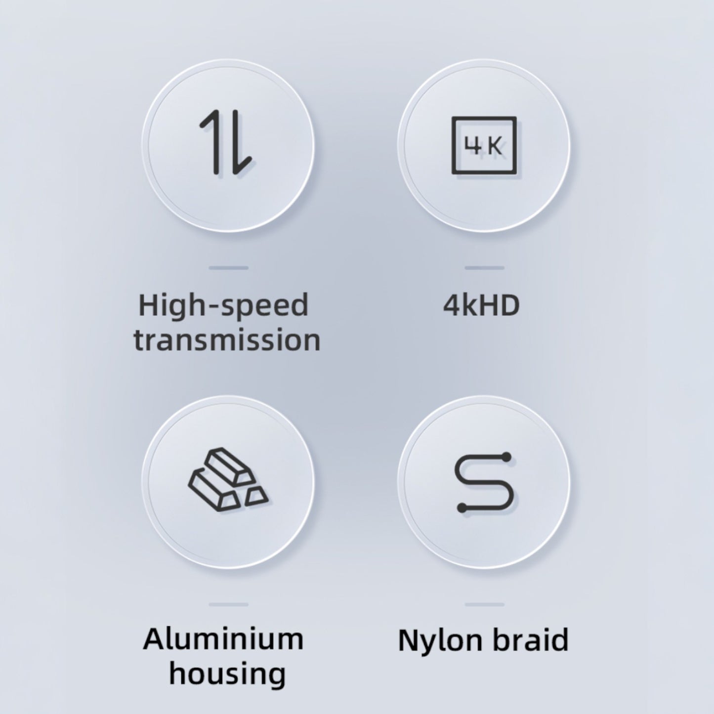 Extensión USB C | 60cm / 150cm / 200cm | USB C Hembra -> USB C Macho | 20Gbps | Gris | CCE-CUS-32