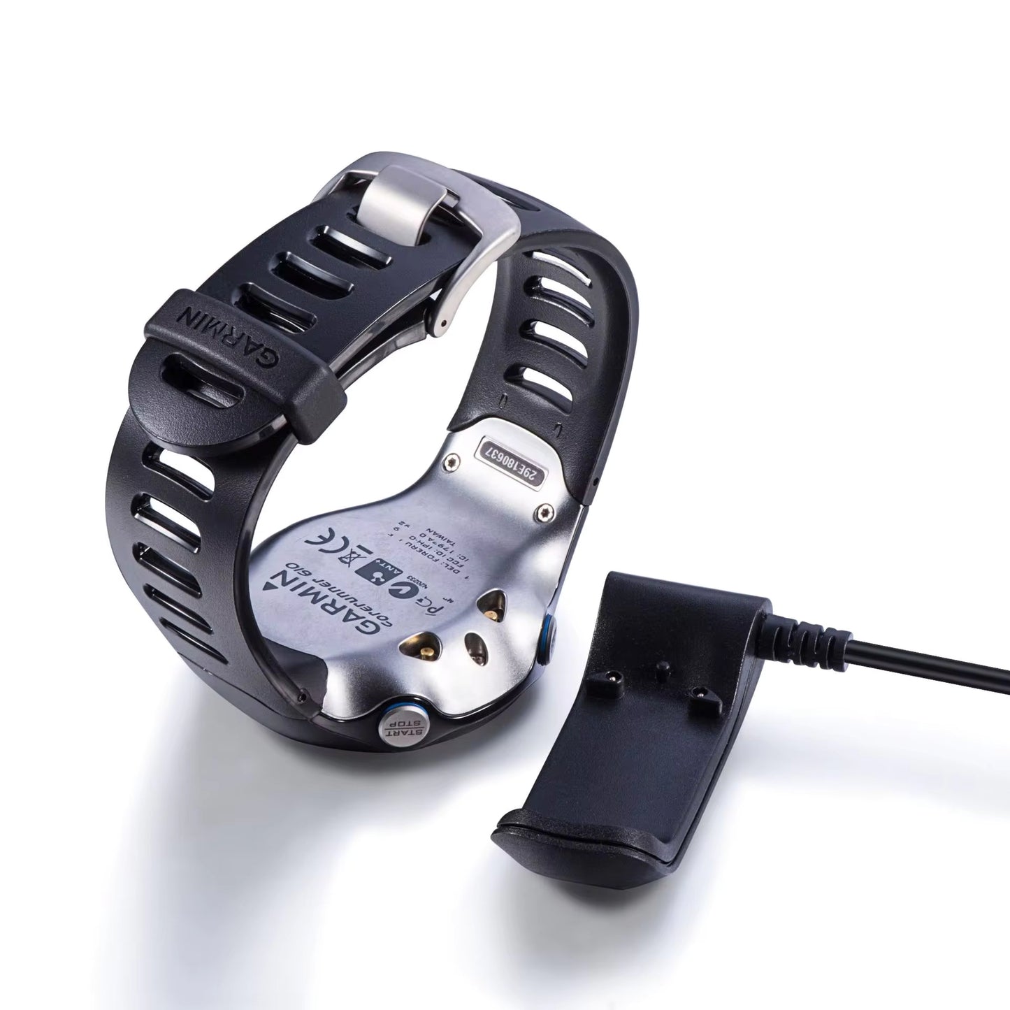 Cable/Clip 010-11029-03(R*) para Cargar Relojes Garmin Forerunner 610 | 1 Metro | Negro | CCE-CUS-38