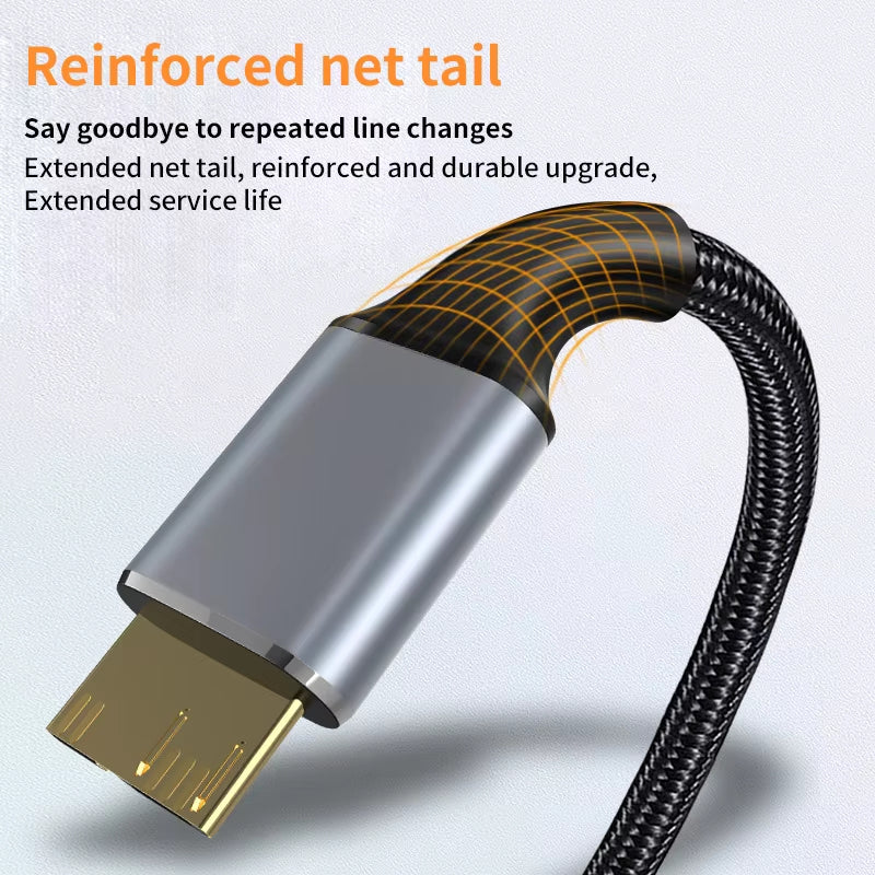 Cable USB | 50cm | USB 3.0 Micro B -> USB C / USB A | 5Gbps | CCE-CUS-42